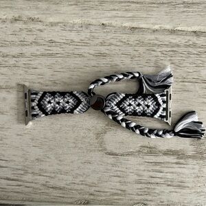 Black and White Braided Bracelet